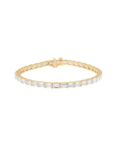 Lab Grown Diamonds 14k 12.21 Ct. Tw. Lab Grown Diamond Bracelet In Gold