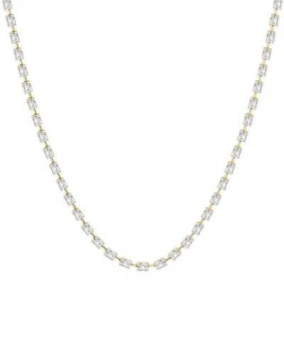 Lab Grown Diamonds 14k 12.02 Ct. Tw. Lab Grown Diamond Necklace In Gold