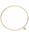 Lab Grown Diamonds 18k Vermeil 1.21 Ct. Tw. Lab-grown Diamond Omega Pendant Necklace