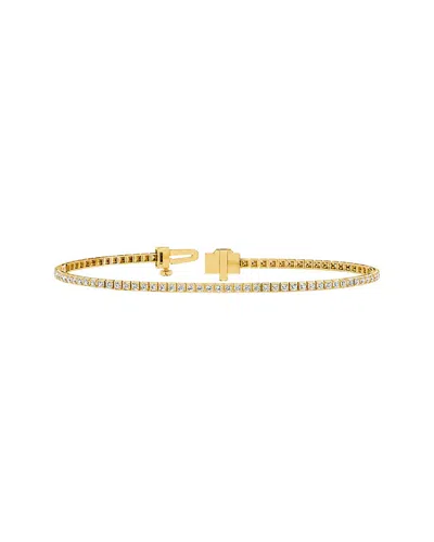 Lab Grown Diamonds 14k 1.23 Ct. Tw. Lab-grown Diamond Tennis Bracelet In Gold