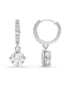 Lab Grown Diamonds 14k 1.25 Ct. Tw. Lab-grown Diamond Earrings In Silver