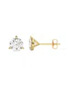 Lab Grown Diamonds 14k 1.25 Ct. Tw. Lab-grown Diamond Earrings In Brown