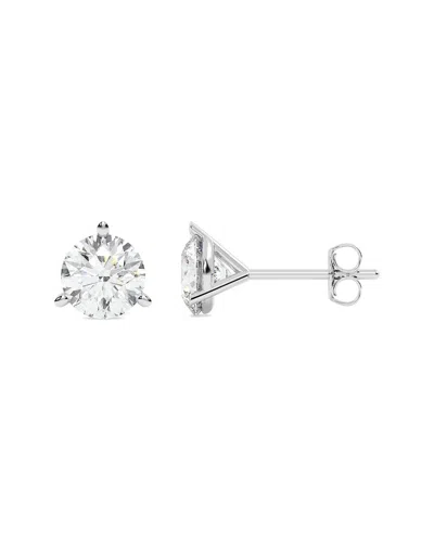 Lab Grown Diamonds 14k 1.25 Ct. Tw. Lab-grown Diamond Earrings In Metallic