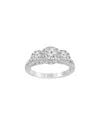 Lab Grown Diamonds 14k 1.25 Ct. Tw. Lab Grown Diamond Halo Ring