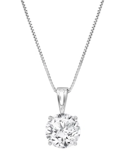 Lab Grown Diamonds 14k 1.25 Ct. Tw. Lab Grown Diamond Solitaire Pendant In White