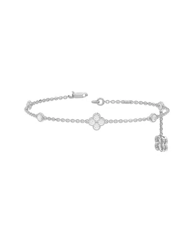 Lab Grown Diamonds 14k 1.30 Ct. Tw. Lab-grown Diamond Bracelet In Metallic