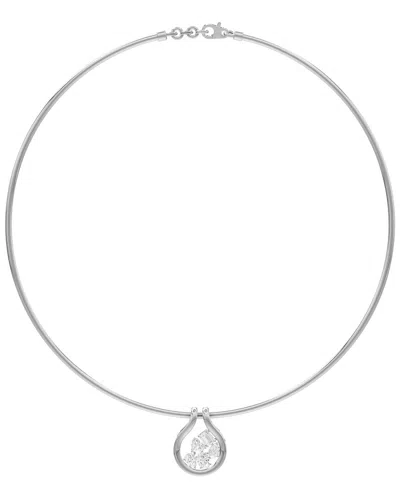 Lab Grown Diamonds 14k 1.30 Ct. Tw. Lab-grown Diamond Necklace In Metallic