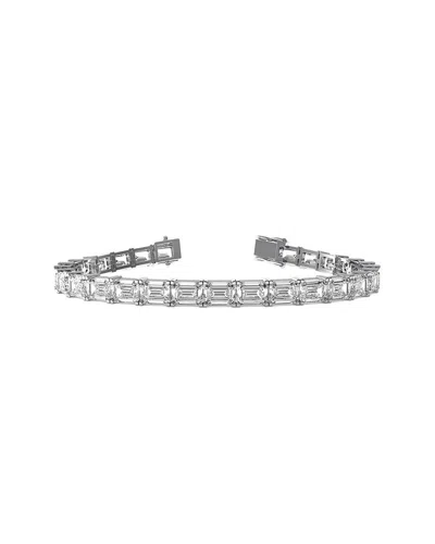 Lab Grown Diamonds 14k 13.50 Ct. Tw. Lab-grown Diamond Bracelet In Metallic