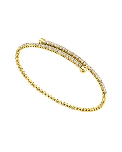 Lab Grown Diamonds 14k 1.40 Ct. Tw. Lab-grown Diamond Bangle Bracelet In Gold