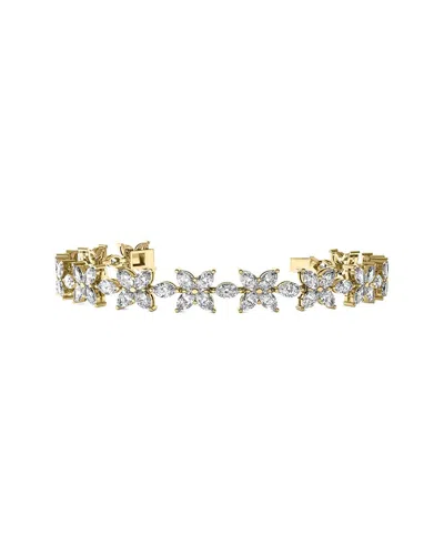 Lab Grown Diamonds 14k 14.00 Ct. Tw. Lab-grown Diamond Bracelet In Gray