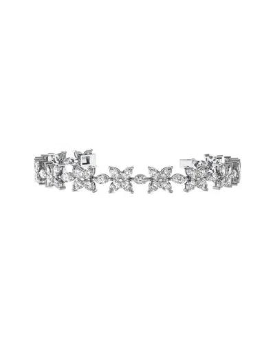 Lab Grown Diamonds 14k 14.00 Ct. Tw. Lab-grown Diamond Bracelet In Metallic