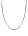 Lab Grown Diamonds 14k 14.00 Ct. Tw. Lab-grown Diamond Necklace In Metallic