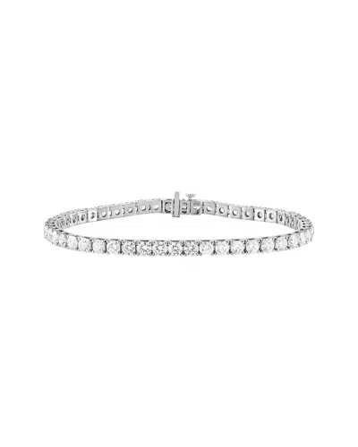 Lab Grown Diamonds 14k 14.50 Ct. Tw. Lab-grown Diamond Tennis Bracelet In Transparent