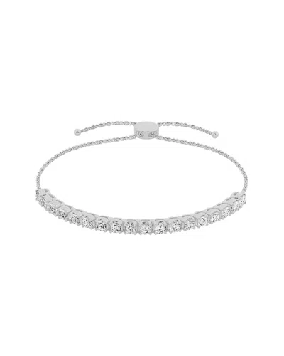 Lab Grown Diamonds 14k 1.50 Ct. Tw. Lab-grown Diamond Bolo Bracelet In Metallic