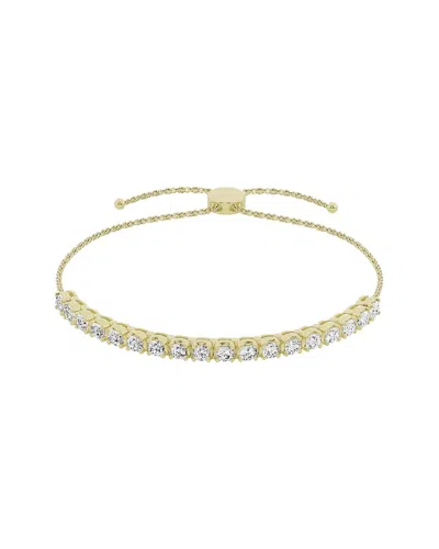 Lab Grown Diamonds 14k 1.50 Ct. Tw. Lab-grown Diamond Bolo Bracelet In Gold