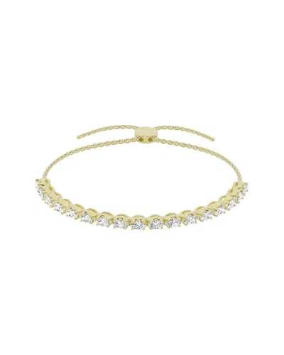 Lab Grown Diamonds 14k 1.50 Ct. Tw. Lab-grown Diamond Bolo Bracelet In Gold