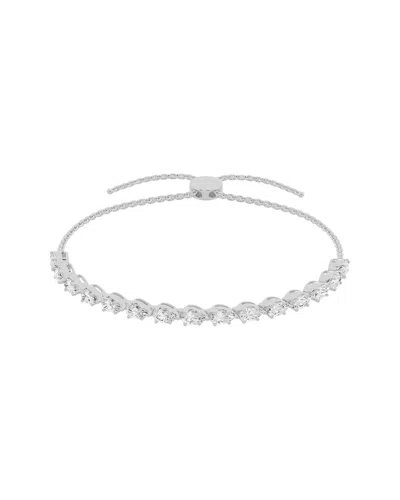 Lab Grown Diamonds 14k 1.50 Ct. Tw. Lab-grown Diamond Bolo Bracelet In Metallic