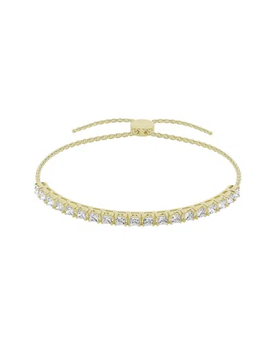 Lab Grown Diamonds 14k 1.50 Ct. Tw. Lab-grown Diamond Bolo Bracelet In Gold