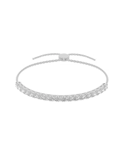 Lab Grown Diamonds 14k 1.50 Ct. Tw. Lab-grown Diamond Bolo Bracelet In Metallic