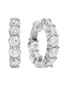 Lab Grown Diamonds 14k 1.50 Ct. Tw. Lab-grown Diamond Earrings In Silver