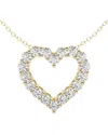 Lab Grown Diamonds 14k 1.50 Ct. Tw. Lab Grown Diamond Heart Pendant