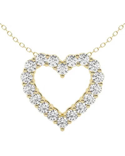 Lab Grown Diamonds 14k 1.50 Ct. Tw. Lab Grown Diamond Heart Pendant
