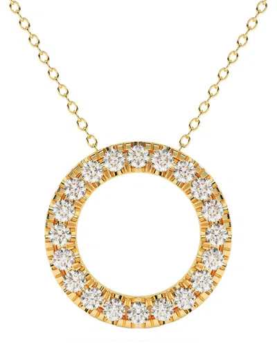 Lab Grown Diamonds 14k 1.50 Ct. Tw. Lab-grown Diamond Necklace In Gold