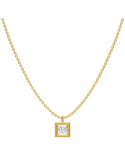 Lab Grown Diamonds 14k 1.50 Ct. Tw. Lab-grown Diamond Necklace In Gold
