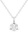 Lab Grown Diamonds 14k 1.50 Ct. Tw. Lab-grown Diamond Necklace In Metallic