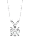 Lab Grown Diamonds 14k 1.50 Ct. Tw. Lab-grown Diamond Necklace In Metallic