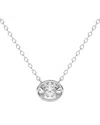Lab Grown Diamonds 14k 0.25 Ct. Tw. Lab-grown Diamond Necklace In Silver