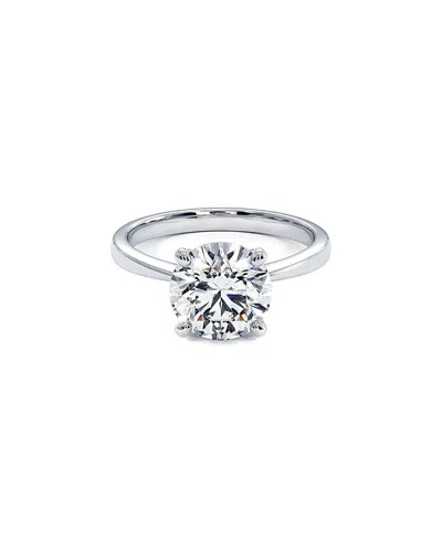 Lab Grown Diamonds 14k 1.50 Ct. Tw. Lab-grown Diamond Sol Ring In Metallic