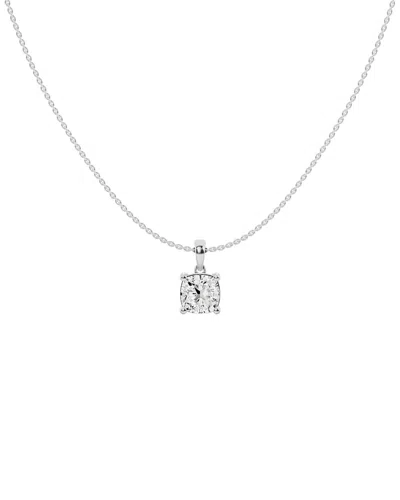 Lab Grown Diamonds 14k 1.50 Ct. Tw. Lab-grown Diamond Solitaire Pendant In Metallic