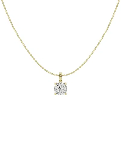 Lab Grown Diamonds 14k 1.50 Ct. Tw. Lab-grown Diamond Solitaire Pendant In Gold