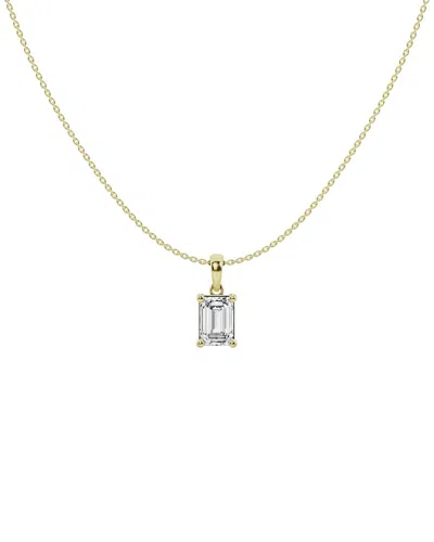 Lab Grown Diamonds 14k 1.50 Ct. Tw. Lab-grown Diamond Solitaire Pendant In Gold
