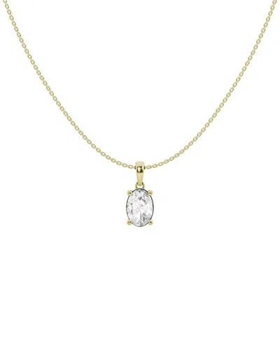 Lab Grown Diamonds 14k 1.50 Ct. Tw. Lab-grown Diamond Solitaire Pendant In Gold