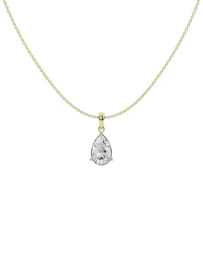 Lab Grown Diamonds 14k 1.50 Ct. Tw. Lab-grown Diamond Solitaire Pendant In Gold