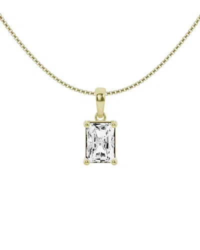 Lab Grown Diamonds 14k 1.50 Ct. Tw. Lab-grown Diamond Solitaire Pendant In Gold