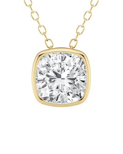 Lab Grown Diamonds 14k 1.50 Ct. Tw. Lab-grown Diamond Solitaire Pendant In Gold