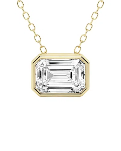 Lab Grown Diamonds 14k 1.50 Ct. Tw. Lab-grown Diamond Solitaire Pendant In Gold