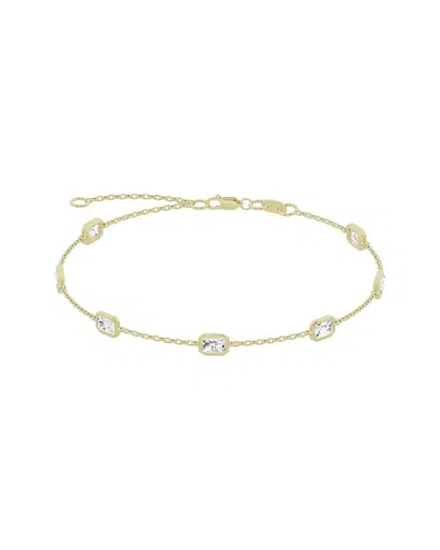 Lab Grown Diamonds 14k 1.50 Ct. Tw. Lab-grown Diamond Station Bracelet In Gold