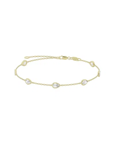 Lab Grown Diamonds 14k 1.50 Ct. Tw. Lab-grown Diamond Station Bracelet In Gold