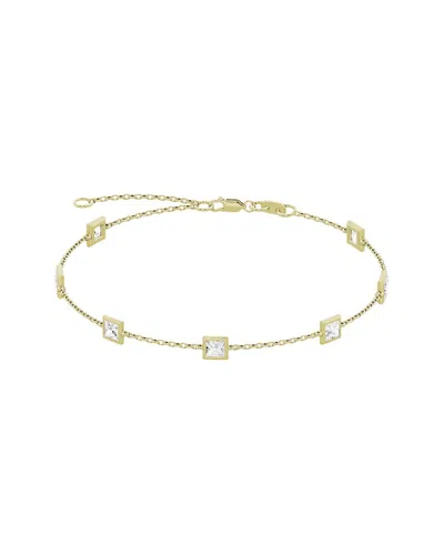 Lab Grown Diamonds 14k 1.50 Ct. Tw. Lab-grown Diamond Station Bracelet In Gold