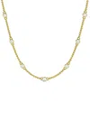 Lab Grown Diamonds 14k 0.25 Ct. Tw. Lab-grown Diamond Station Necklace In Gold