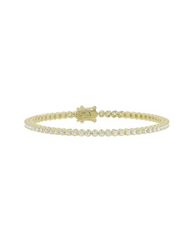 Lab Grown Diamonds 14k 1.50 Ct. Tw. Lab-grown Diamond Tennis Bracelet In Gold