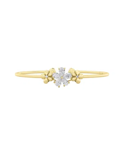 Lab Grown Diamonds 14k 1.50 Ct. Tw. Lab-grown Diamond Bangle In Gold