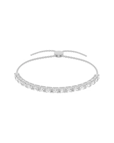 Lab Grown Diamonds 14k 1.50 Ct. Tw. Lab-grown Diamond Bolo Bracelet In Silver