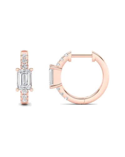 Lab Grown Diamonds 14k 1.50 Ct. Tw. Lab-grown Diamond Earrings In Pink