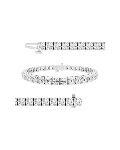 Lab Grown Diamonds 14k 15.00 Ct. Tw. Lab Grown Diamond Tennis Bracelet In Metallic