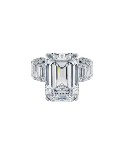 Lab Grown Diamonds 14k 15.00 Ct. Tw. Lab-grown Diamond Ring In Silver